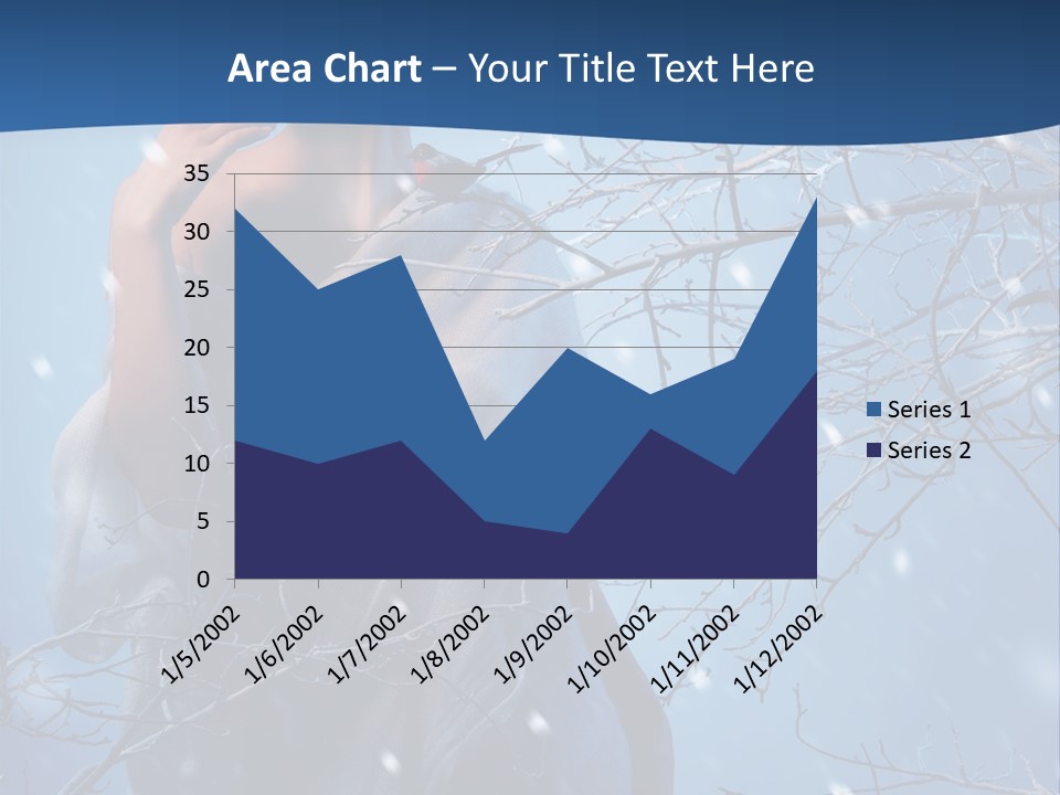 Christmas Snow Snowstorm PowerPoint Template