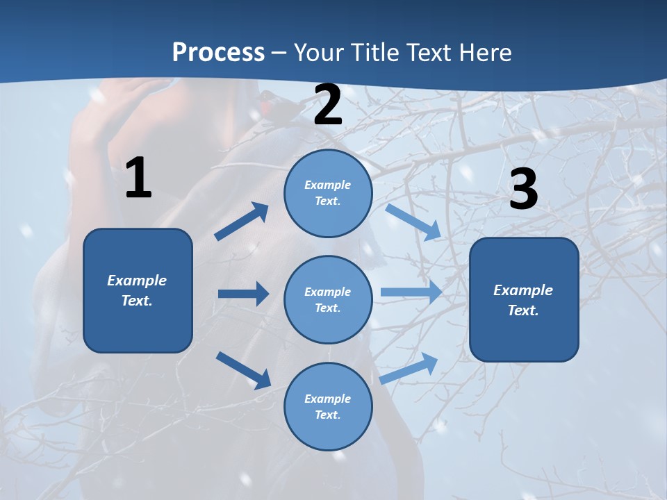 Christmas Snow Snowstorm PowerPoint Template