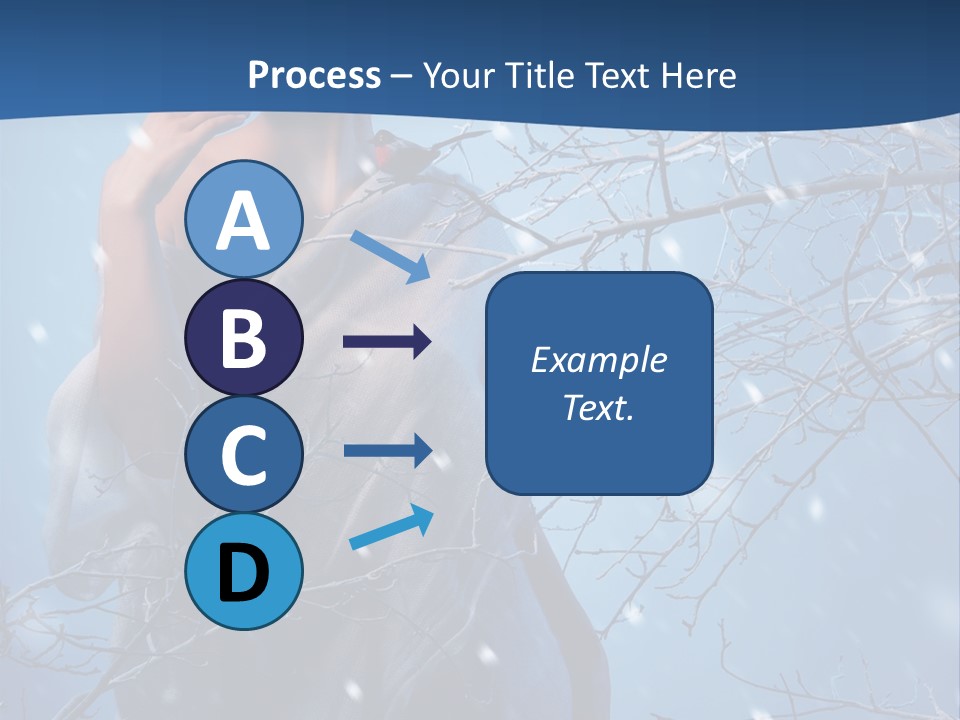 Christmas Snow Snowstorm PowerPoint Template