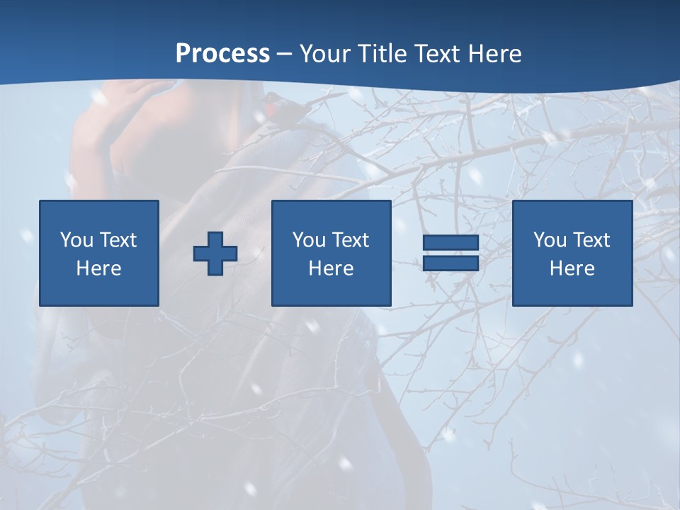Christmas Snow Snowstorm PowerPoint Template