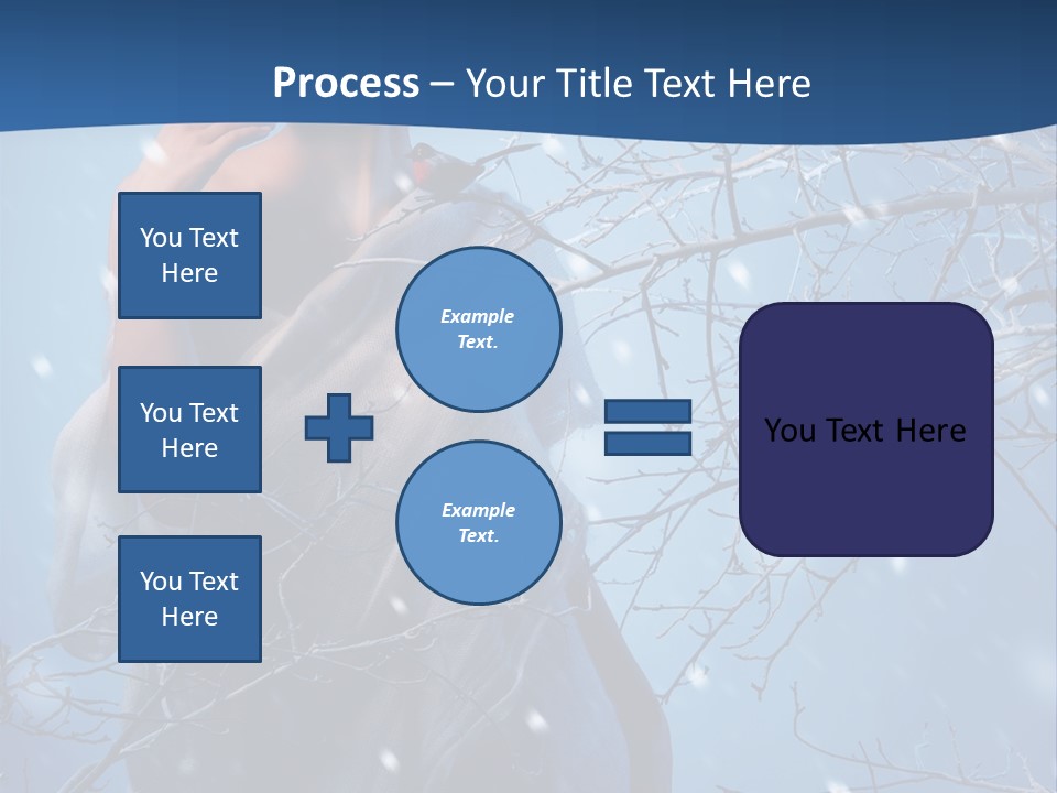 Christmas Snow Snowstorm PowerPoint Template
