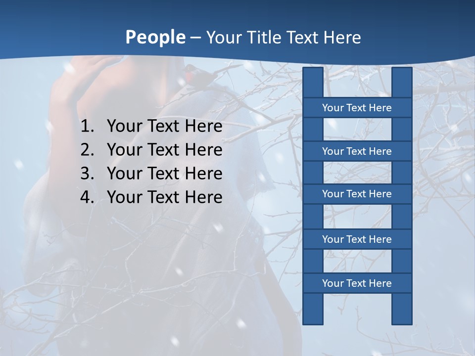 Christmas Snow Snowstorm PowerPoint Template