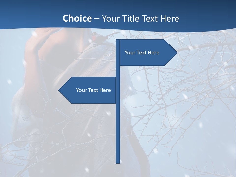 Christmas Snow Snowstorm PowerPoint Template