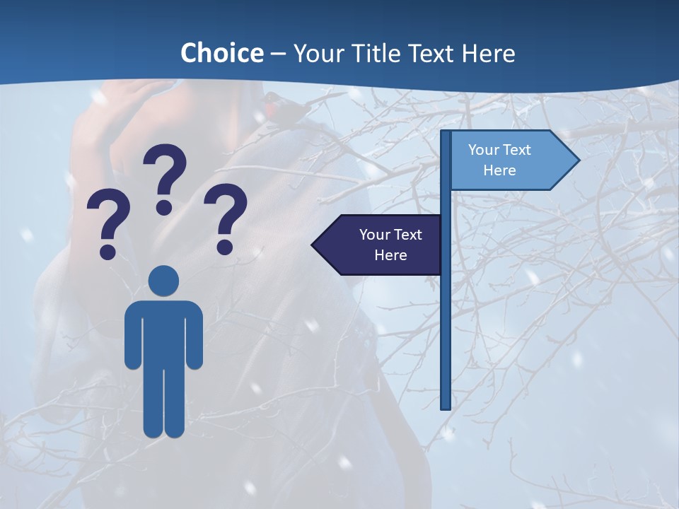 Christmas Snow Snowstorm PowerPoint Template