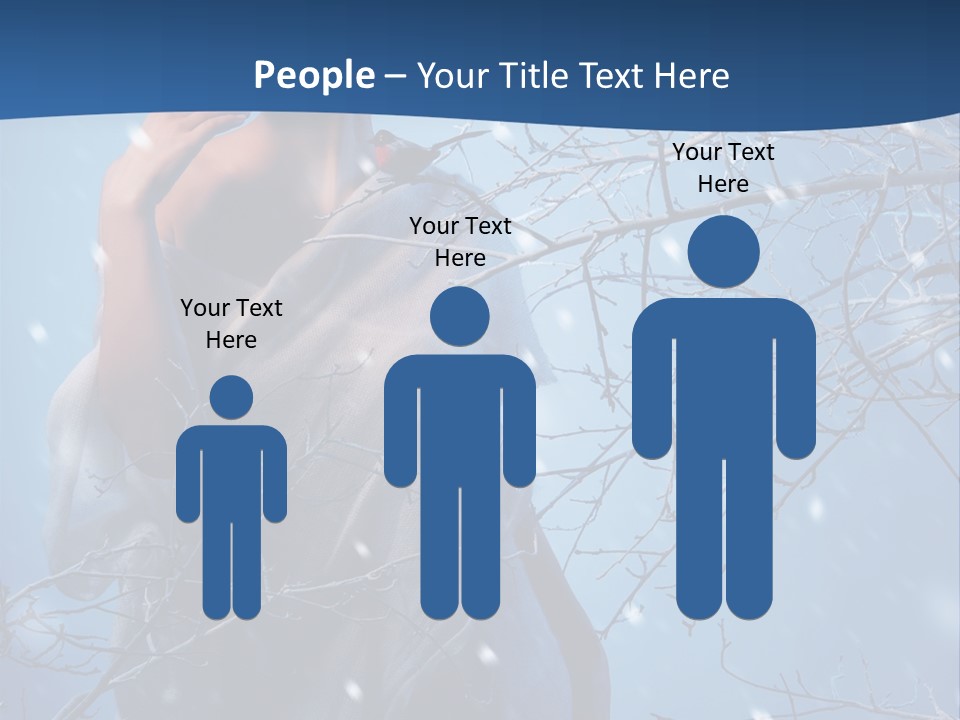 Christmas Snow Snowstorm PowerPoint Template