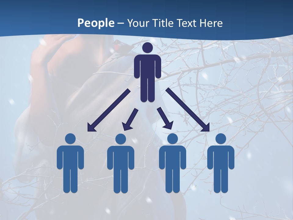 Christmas Snow Snowstorm PowerPoint Template