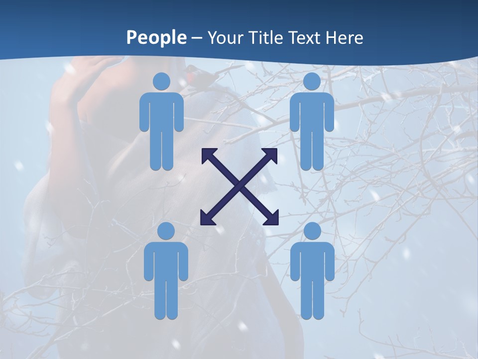 Christmas Snow Snowstorm PowerPoint Template