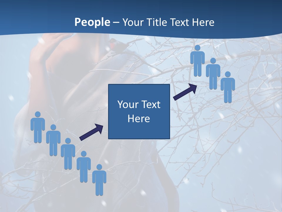 Christmas Snow Snowstorm PowerPoint Template