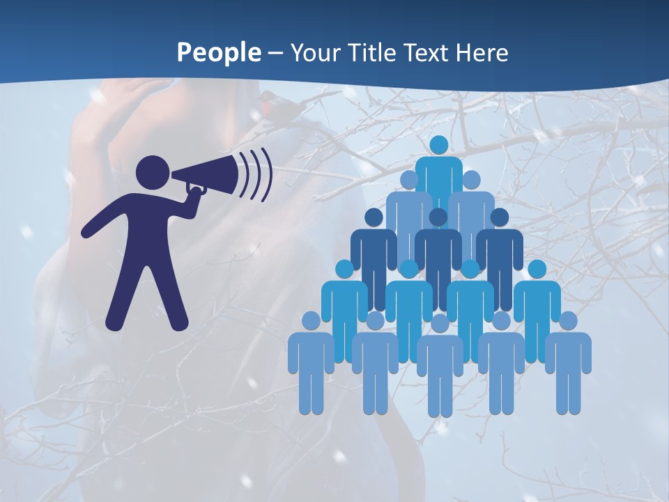 Christmas Snow Snowstorm PowerPoint Template