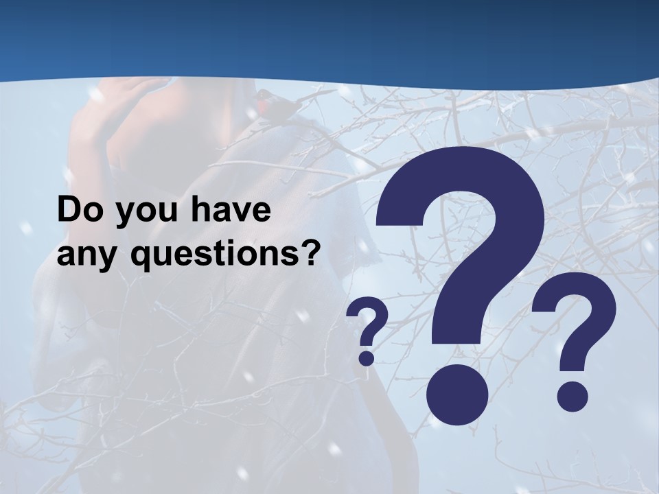 Christmas Snow Snowstorm PowerPoint Template