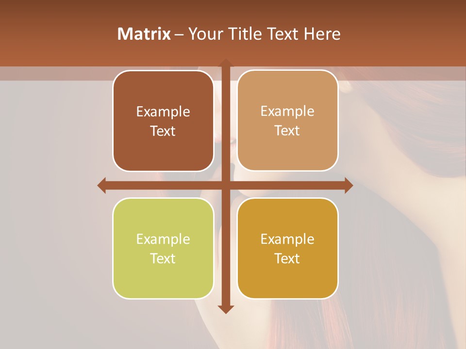 Fashion Brunette Female PowerPoint Template