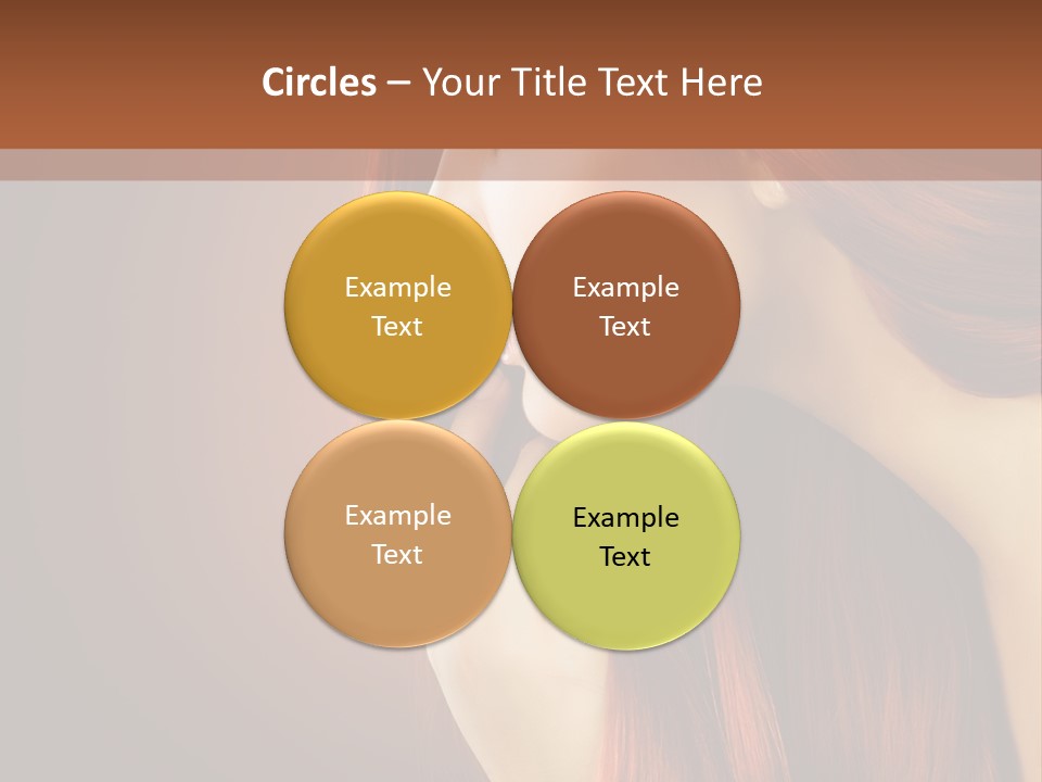 Fashion Brunette Female PowerPoint Template