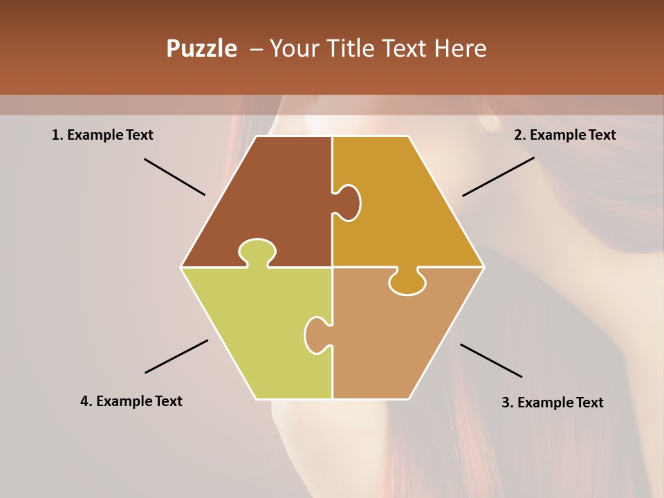 Fashion Brunette Female PowerPoint Template