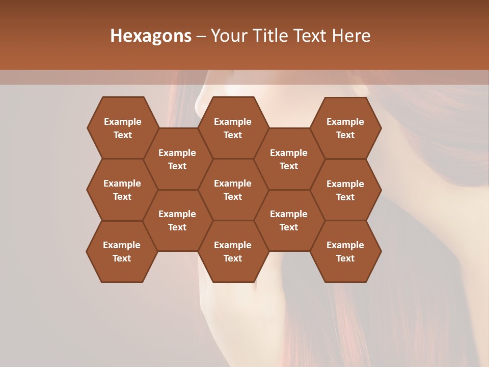 Fashion Brunette Female PowerPoint Template