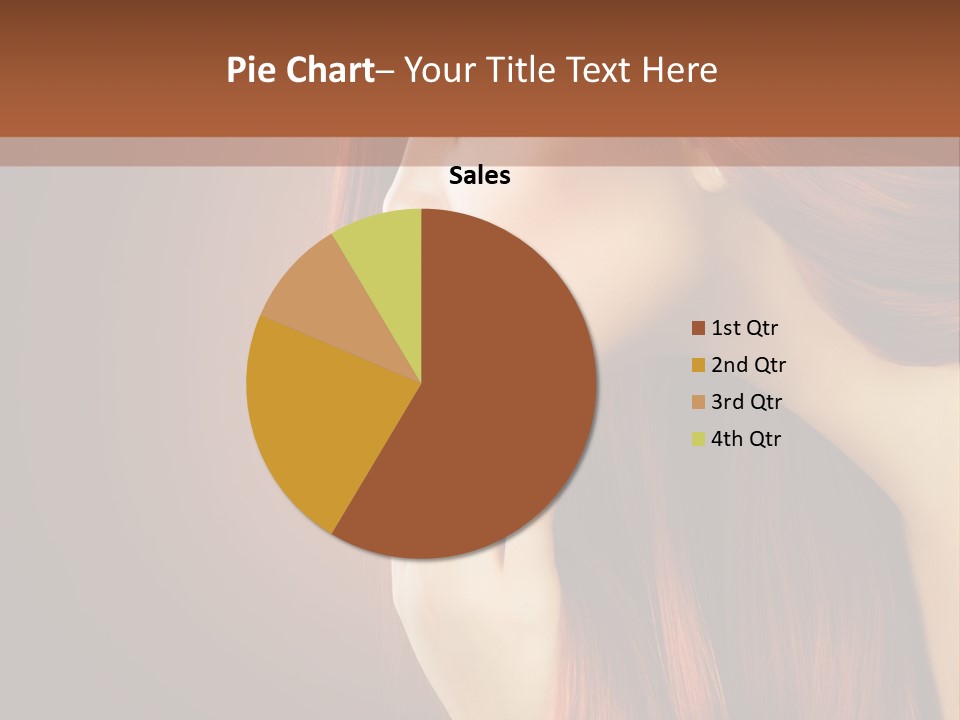 Fashion Brunette Female PowerPoint Template