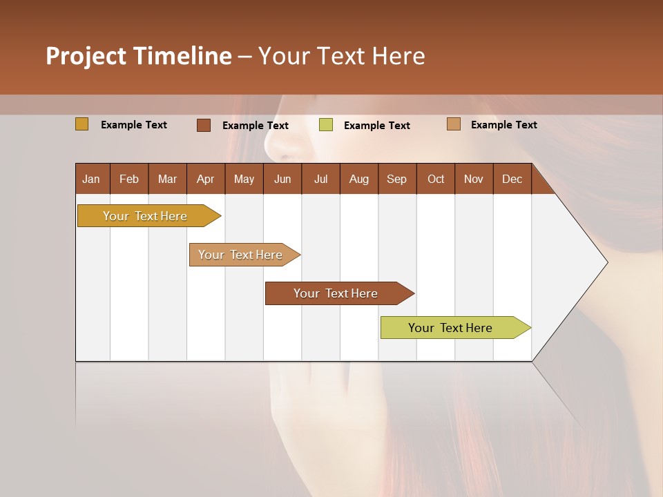 Fashion Brunette Female PowerPoint Template