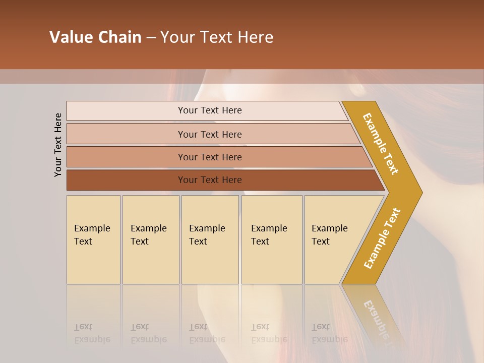 Fashion Brunette Female PowerPoint Template