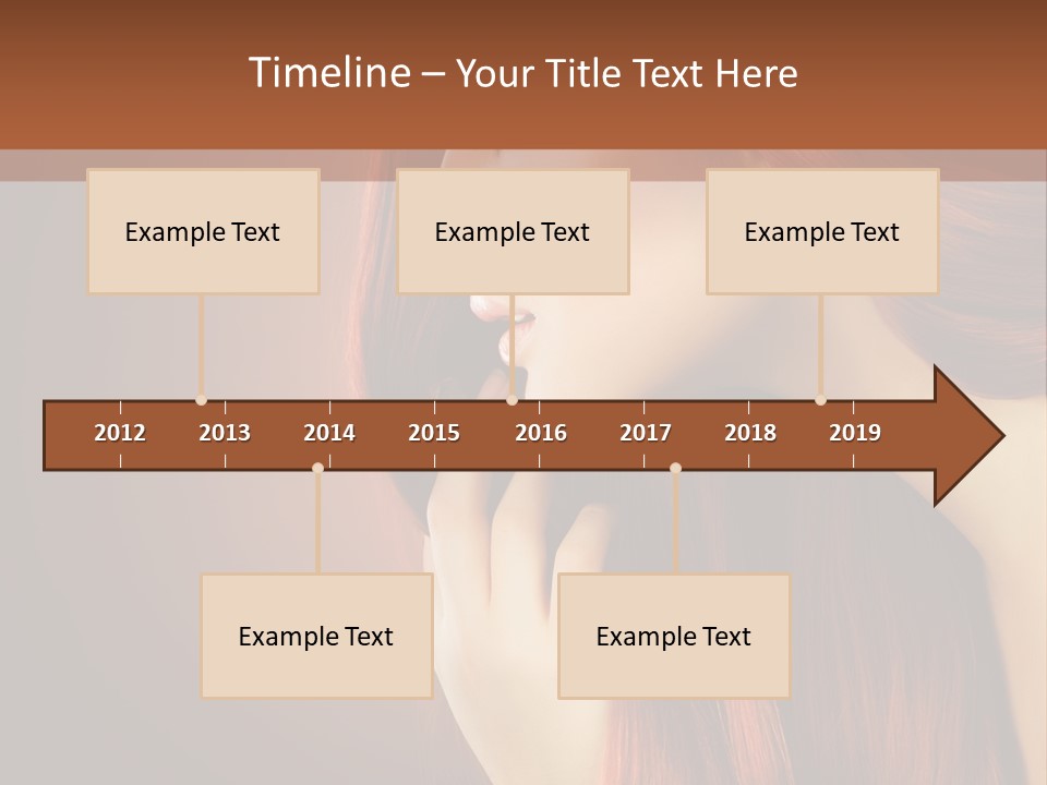 Fashion Brunette Female PowerPoint Template