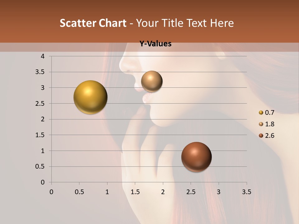 Fashion Brunette Female PowerPoint Template