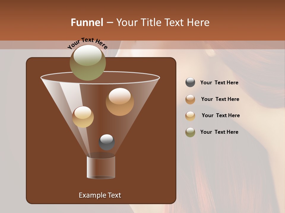 Fashion Brunette Female PowerPoint Template