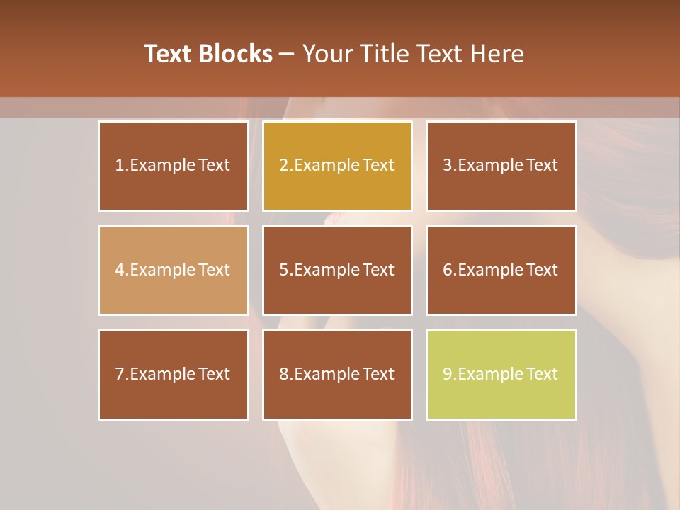 Fashion Brunette Female PowerPoint Template