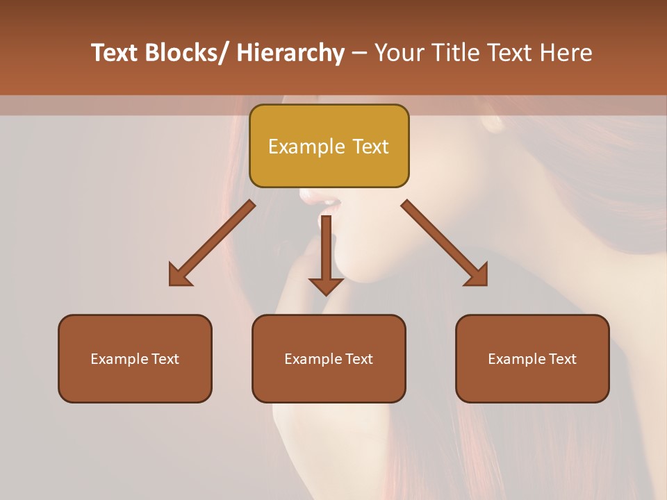 Fashion Brunette Female PowerPoint Template