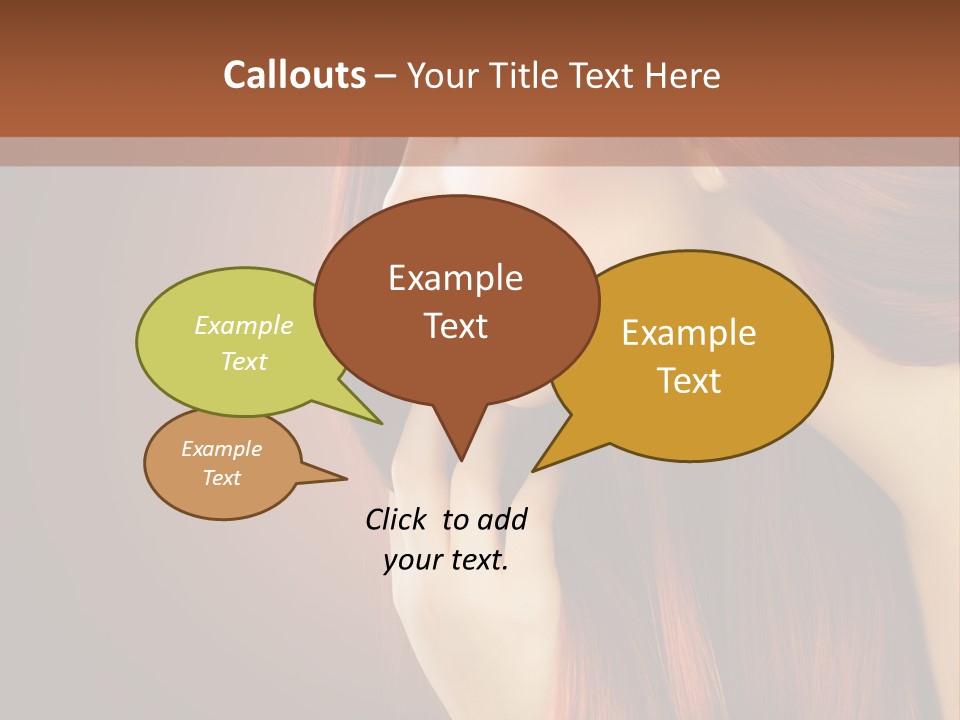 Fashion Brunette Female PowerPoint Template