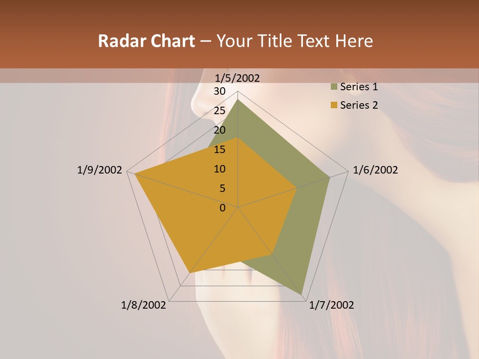 Fashion Brunette Female PowerPoint Template