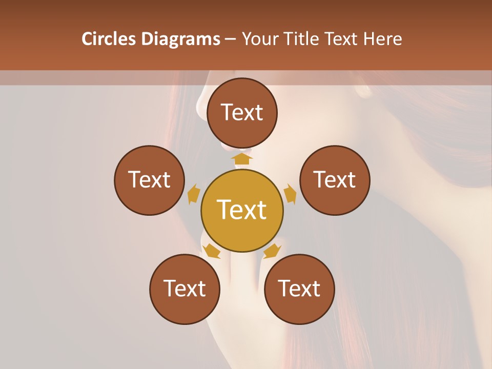 Fashion Brunette Female PowerPoint Template