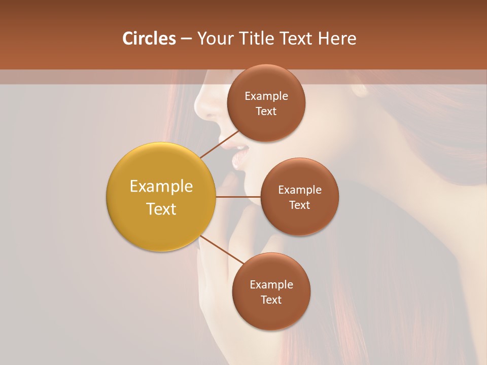 Fashion Brunette Female PowerPoint Template