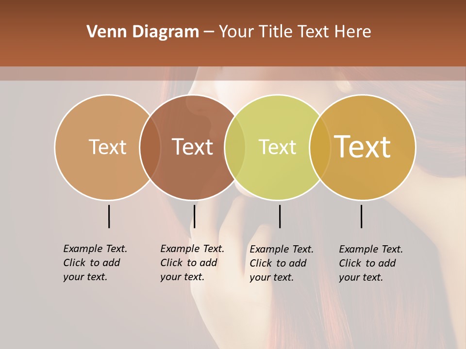 Fashion Brunette Female PowerPoint Template