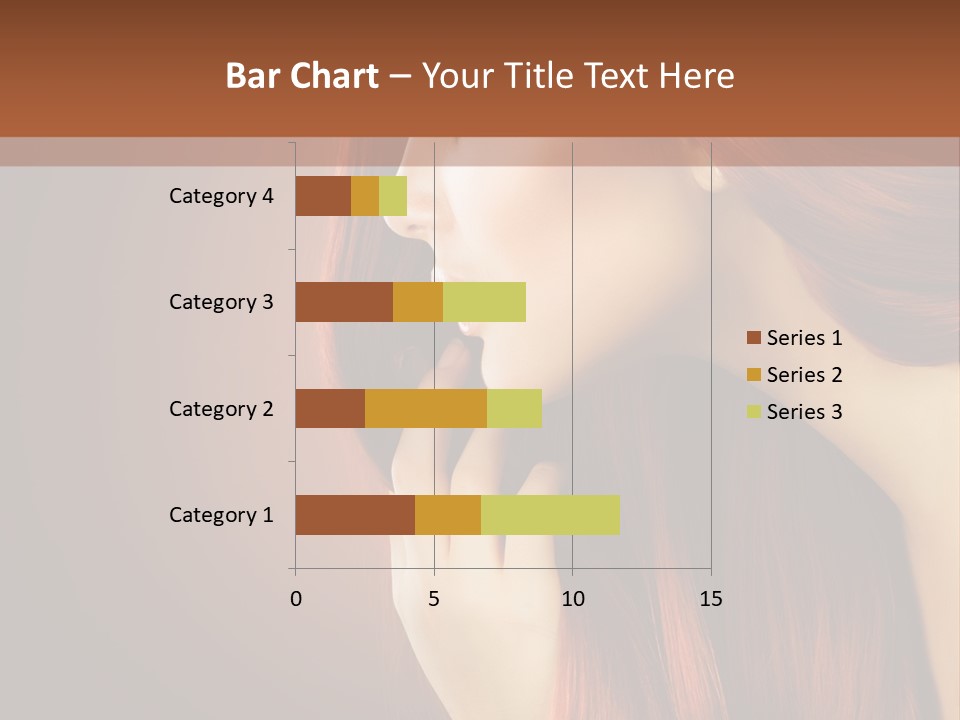 Fashion Brunette Female PowerPoint Template