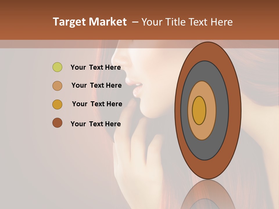 Fashion Brunette Female PowerPoint Template