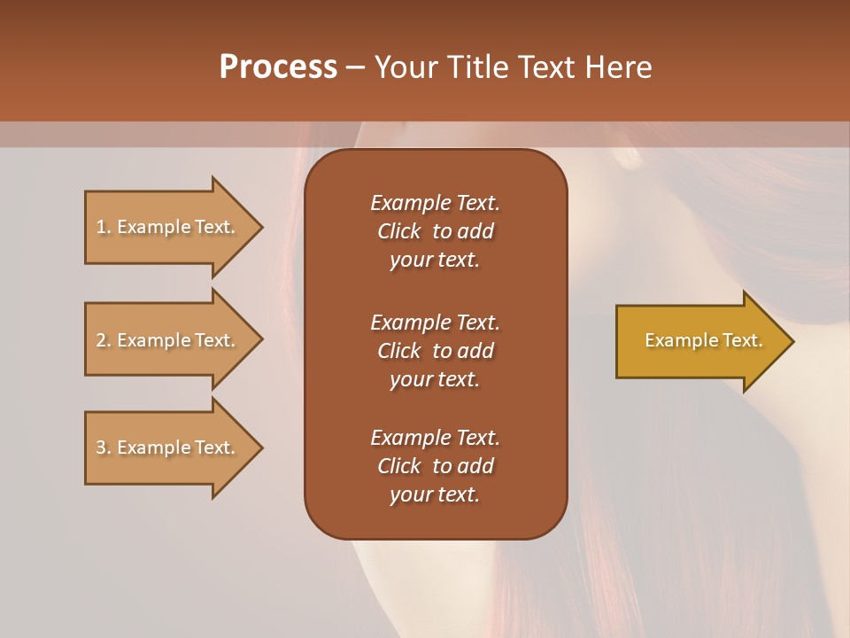 Fashion Brunette Female PowerPoint Template