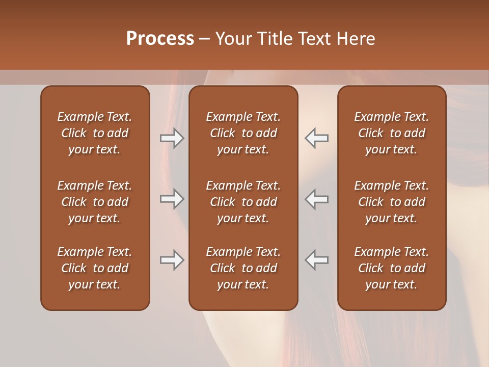 Fashion Brunette Female PowerPoint Template