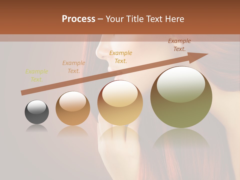 Fashion Brunette Female PowerPoint Template