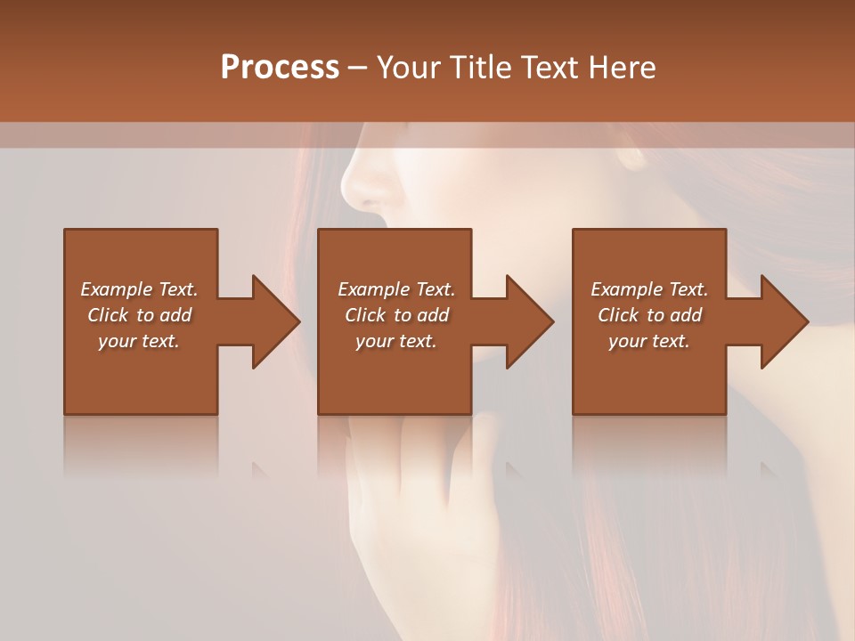 Fashion Brunette Female PowerPoint Template