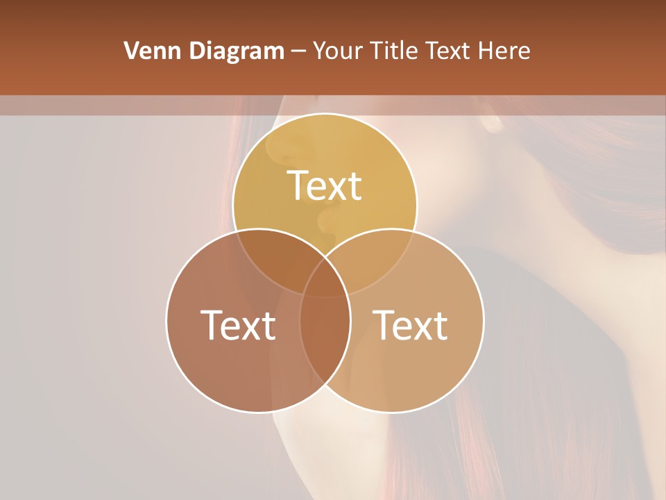 Fashion Brunette Female PowerPoint Template