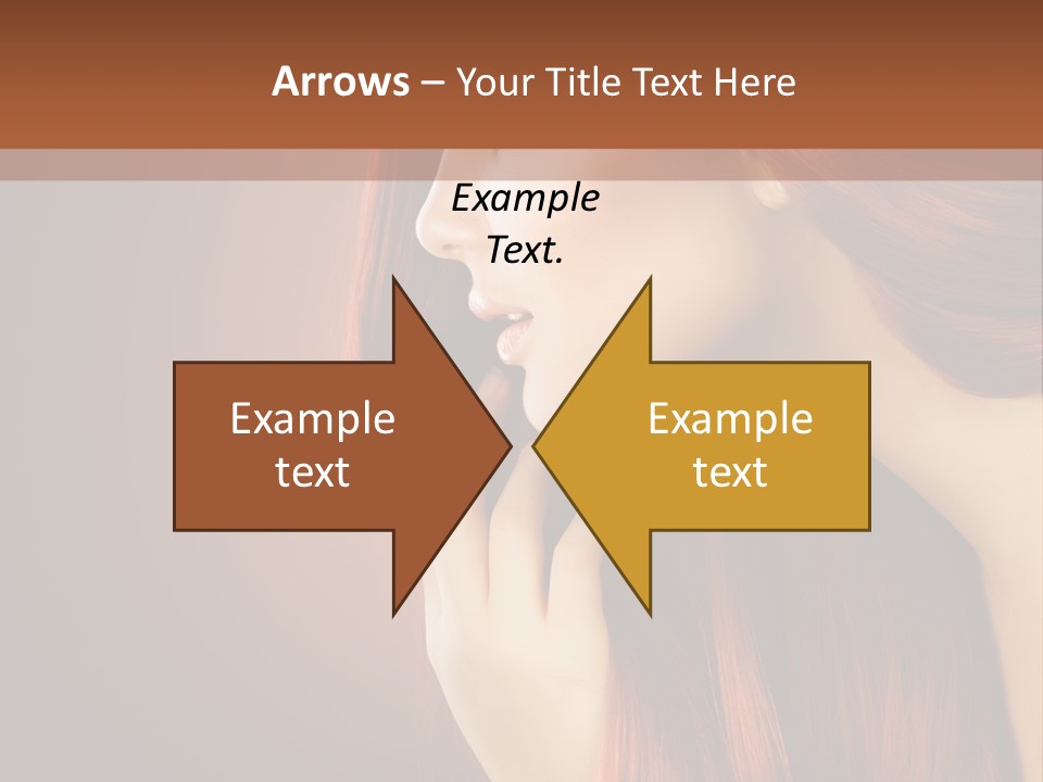 Fashion Brunette Female PowerPoint Template