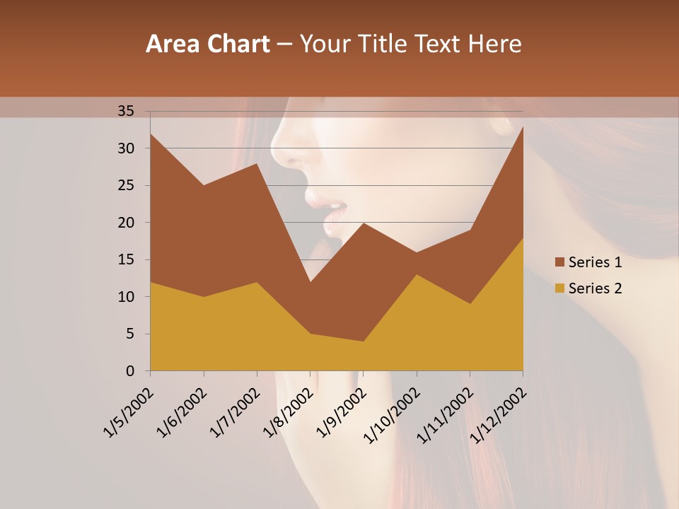 Fashion Brunette Female PowerPoint Template