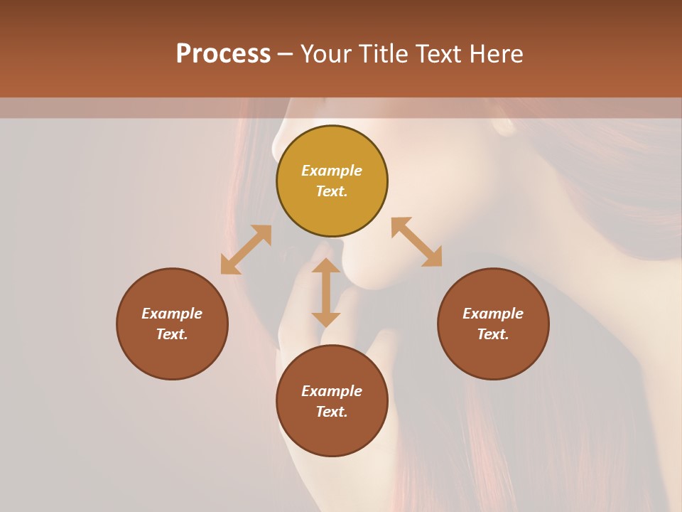 Fashion Brunette Female PowerPoint Template