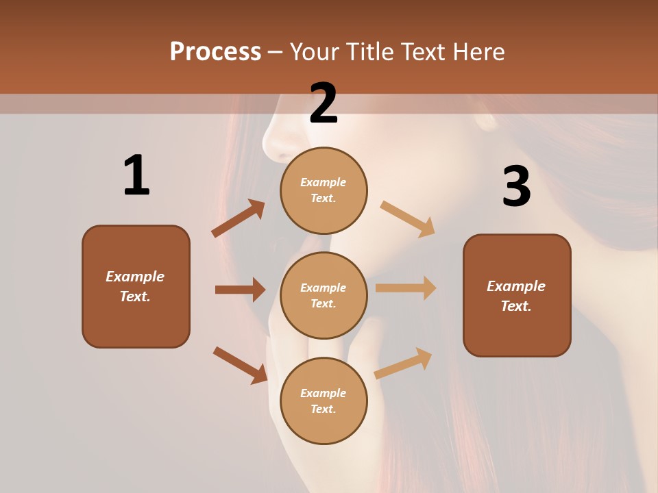 Fashion Brunette Female PowerPoint Template