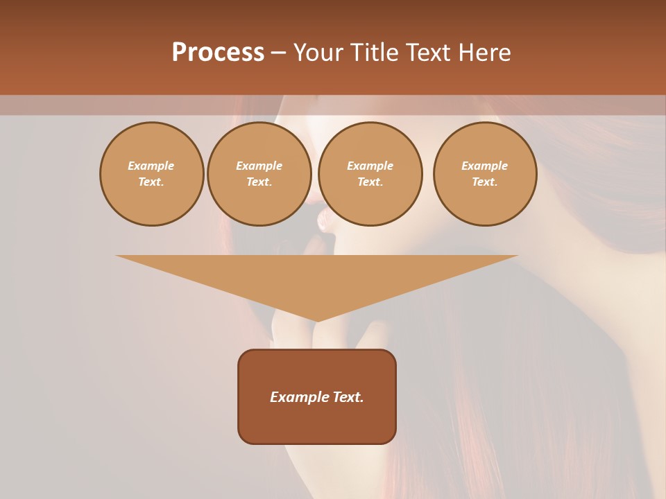 Fashion Brunette Female PowerPoint Template