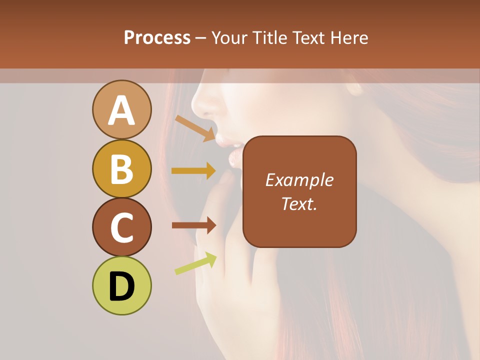 Fashion Brunette Female PowerPoint Template