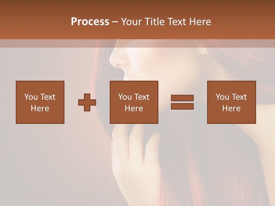 Fashion Brunette Female PowerPoint Template
