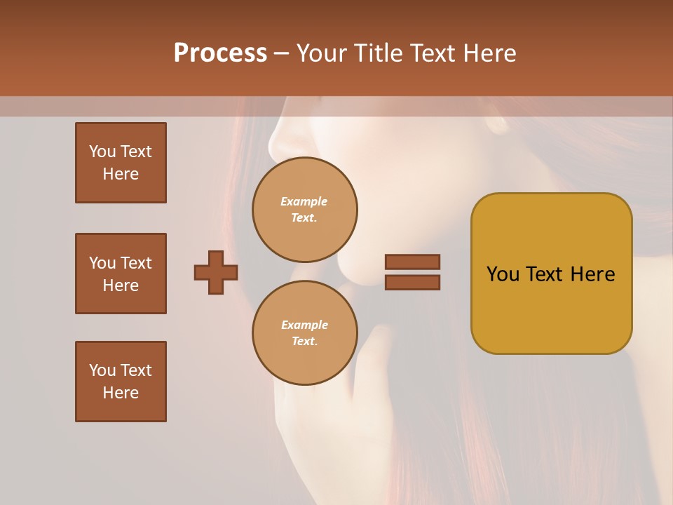 Fashion Brunette Female PowerPoint Template