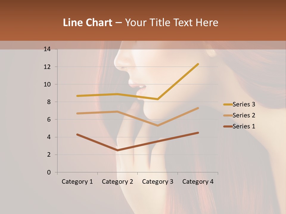 Fashion Brunette Female PowerPoint Template