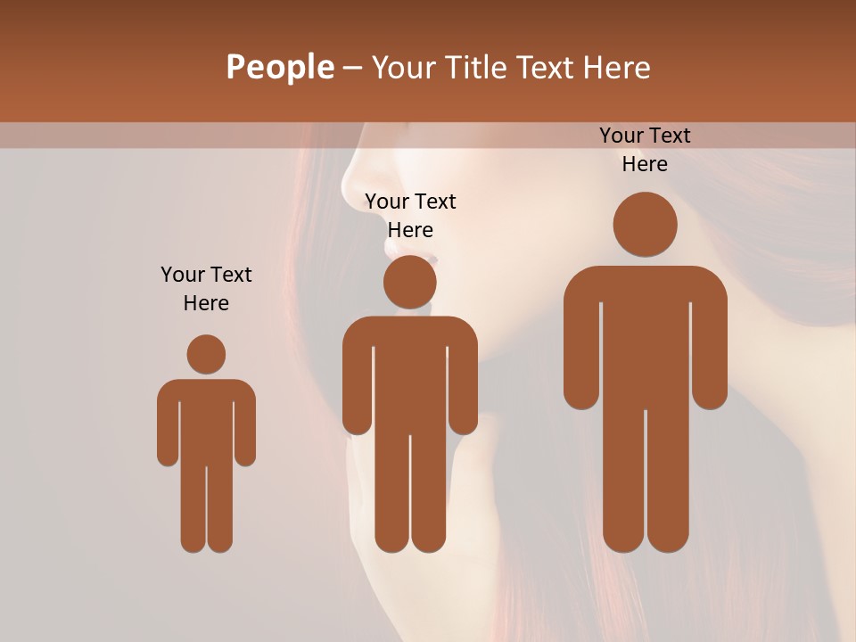 Fashion Brunette Female PowerPoint Template