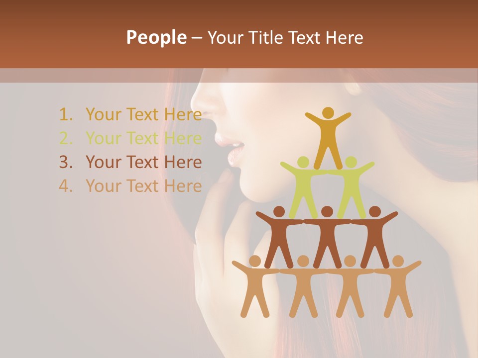 Fashion Brunette Female PowerPoint Template