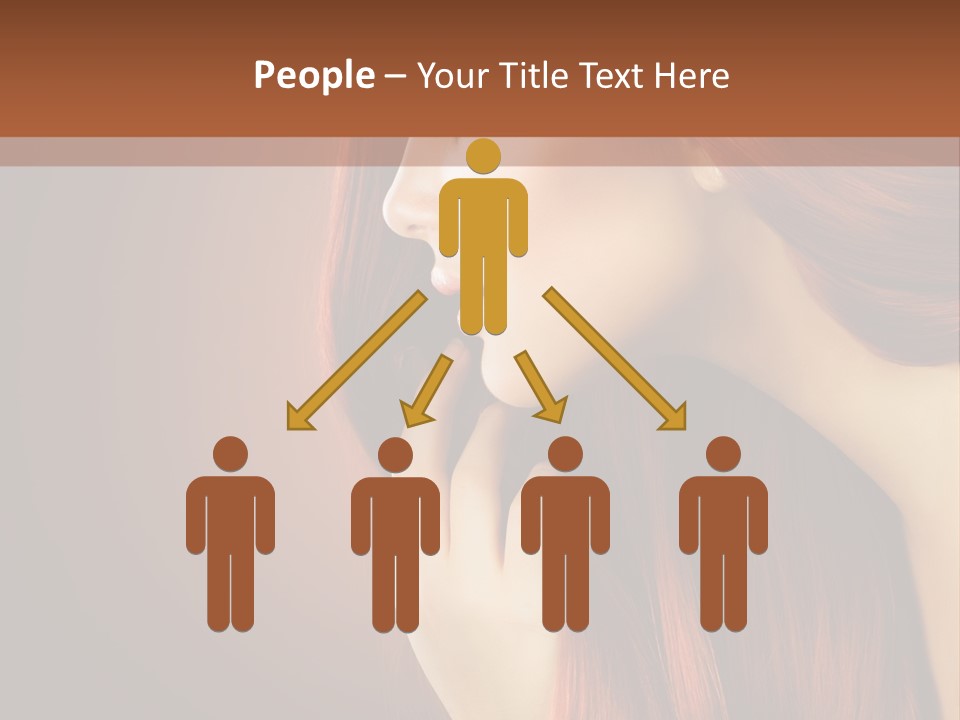 Fashion Brunette Female PowerPoint Template